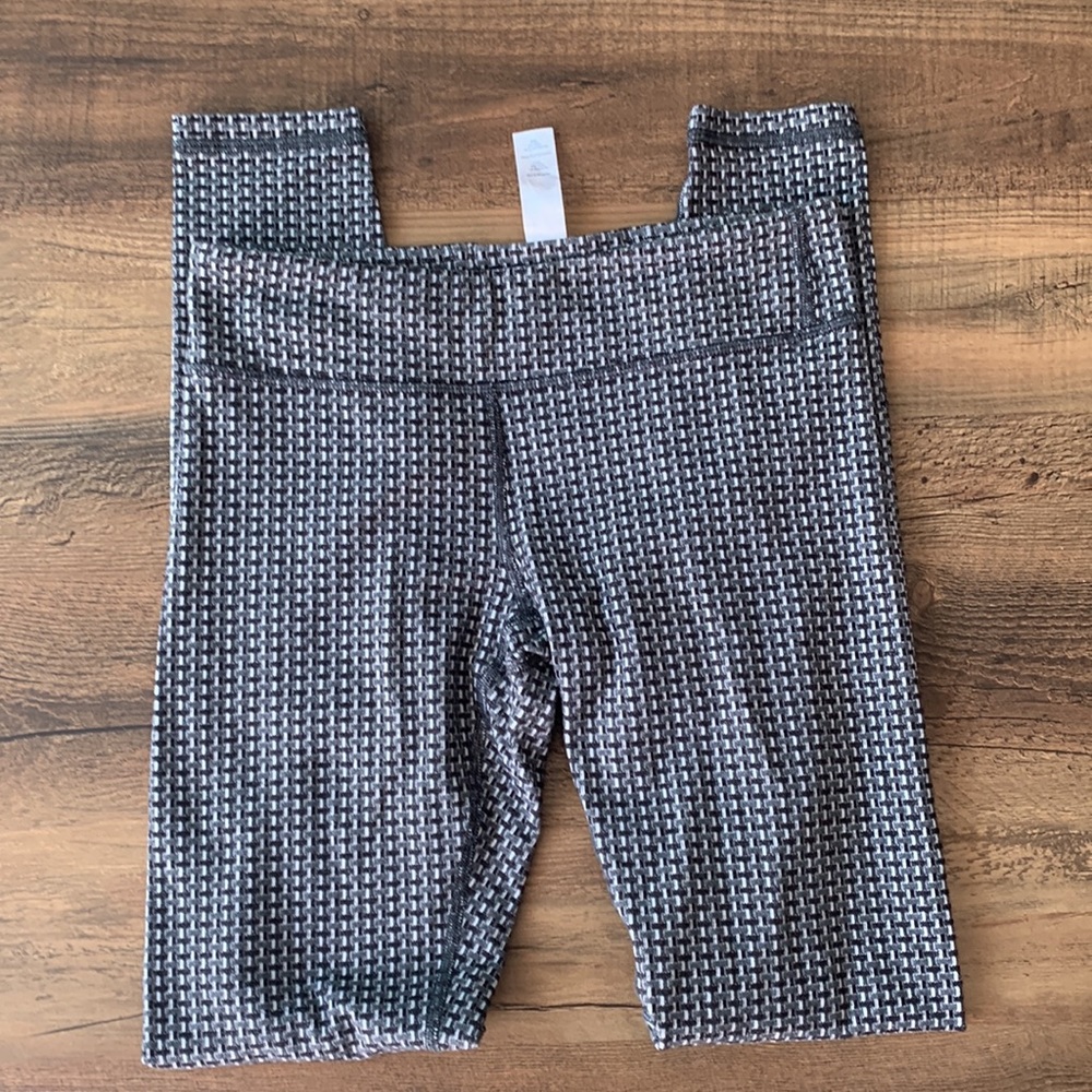 Ivivva Lululemon Girls Digi Weave Rhythmic Tights Leggings Gray Pocket S…